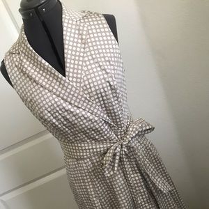 Anne Klein Dotted Sleeveless Summer Dress Sz 4